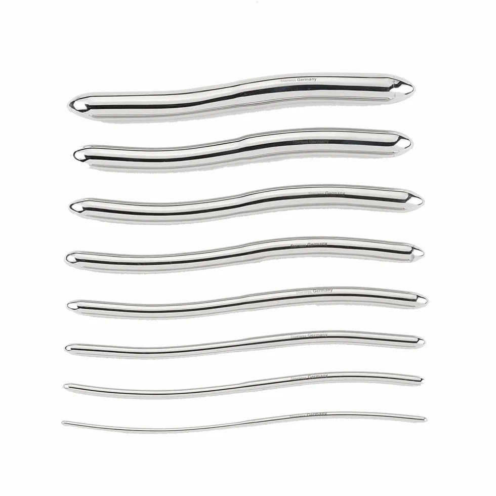 Hegar utérin dilatateur / urétral hegar dilator Sounds Set 8 PCS Double fin de gynécologie
