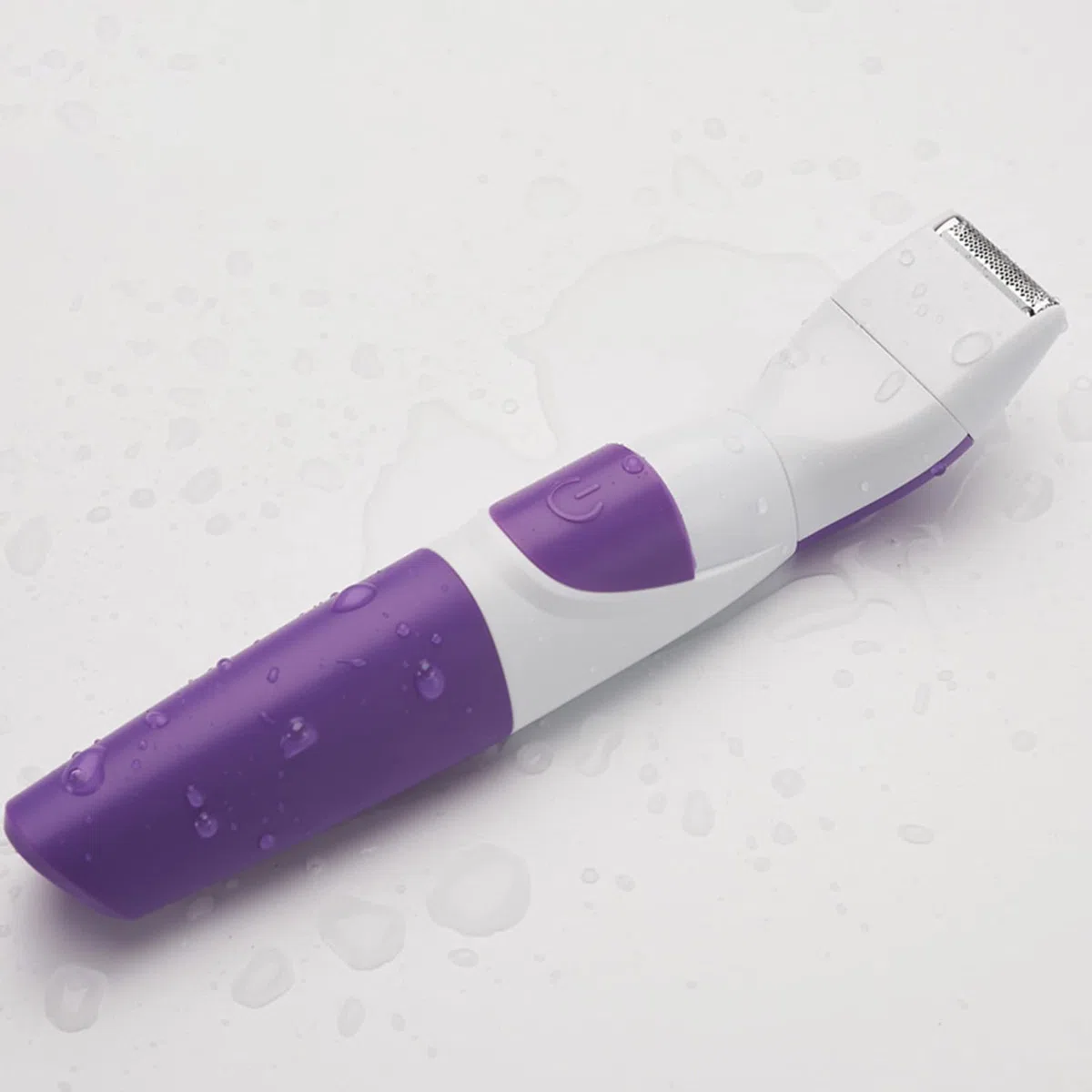 Tondeuse à Cheveux 2 en 1 étanche pour Femmes, Tondeuse électronique Lavable pour Ligne de Bikini, Utilisation Humide et Sèche, Violet