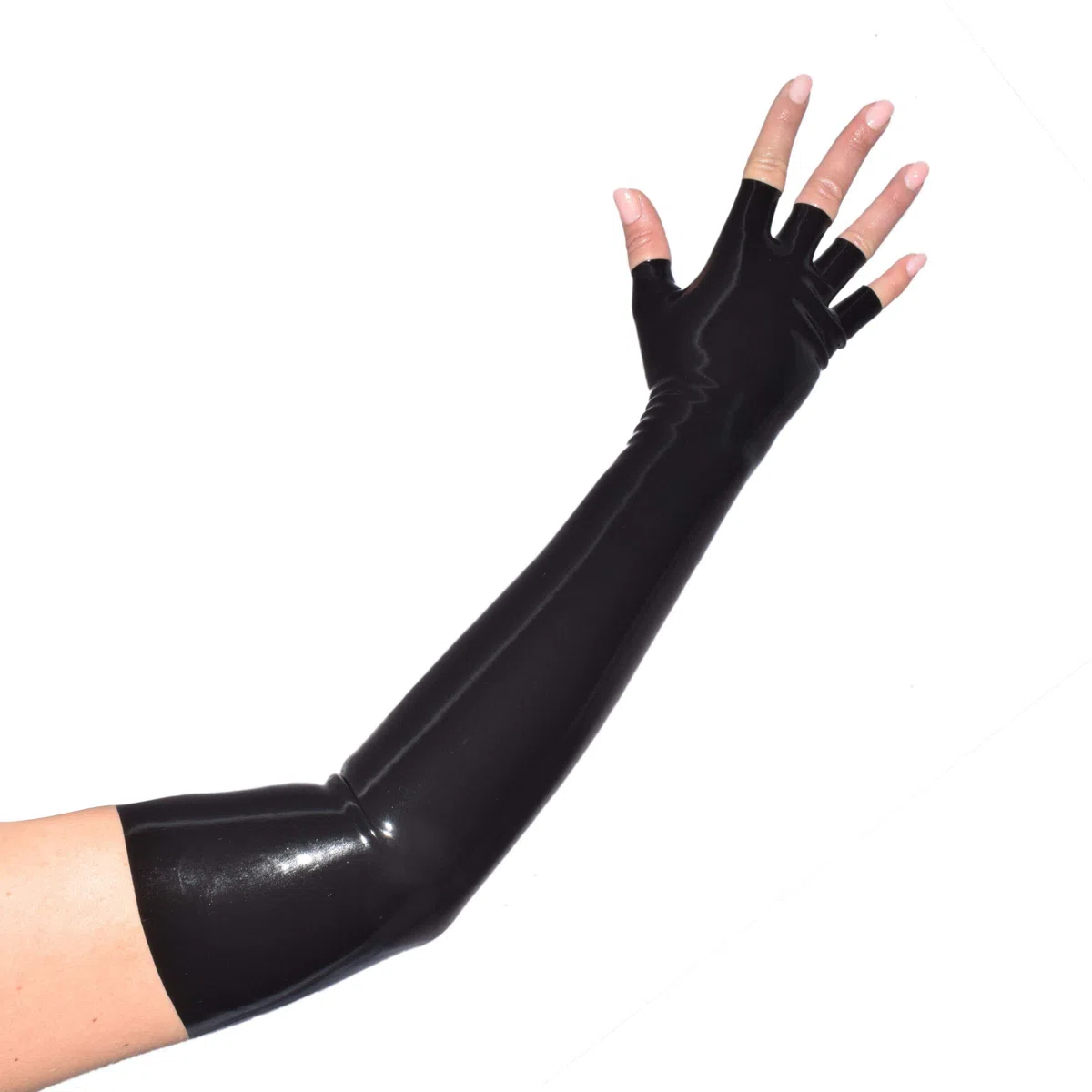 Rubberfashion - Paire de mitaine en latex - long/montant jusqu'en haut du bras - unisexe