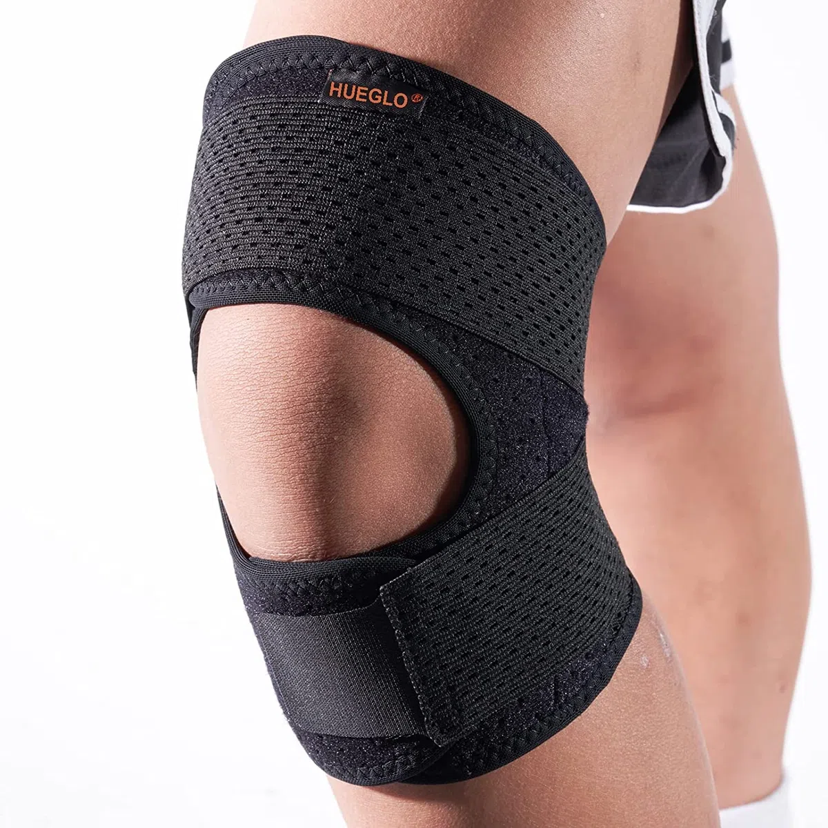 HUEGLO Genouillère avec stabilisateurs latéraux, pour la douleur au genou déchirure du ménisque MCL ACL Récupération des blessures arthritiques Genouillère réglable pour hommes et femmes (XXL)
