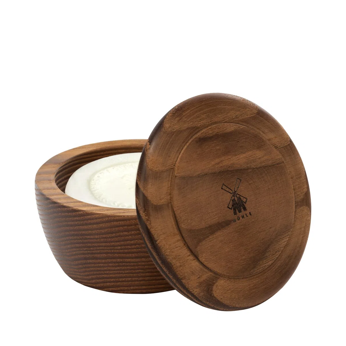 MÜHLE Kit de savon à raser - Bol en bois avec savon à raser - Aloe Vera pour peaux sensibles - Végétalien, doux et nourrissant - 65 g
