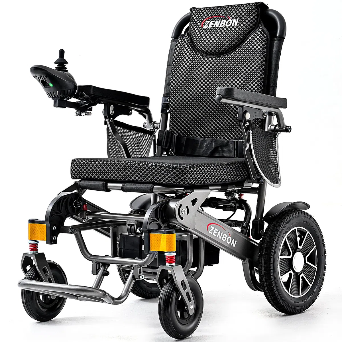 Fauteuil Roulant Electrique Pliable Leger: 35KM Fauteuil Electrique pour Personnes Agées avec Fonction Pliage Automatique - 700W Electrique Fauteuil Roulant Jusqu'à 150KG (Argent Noir)