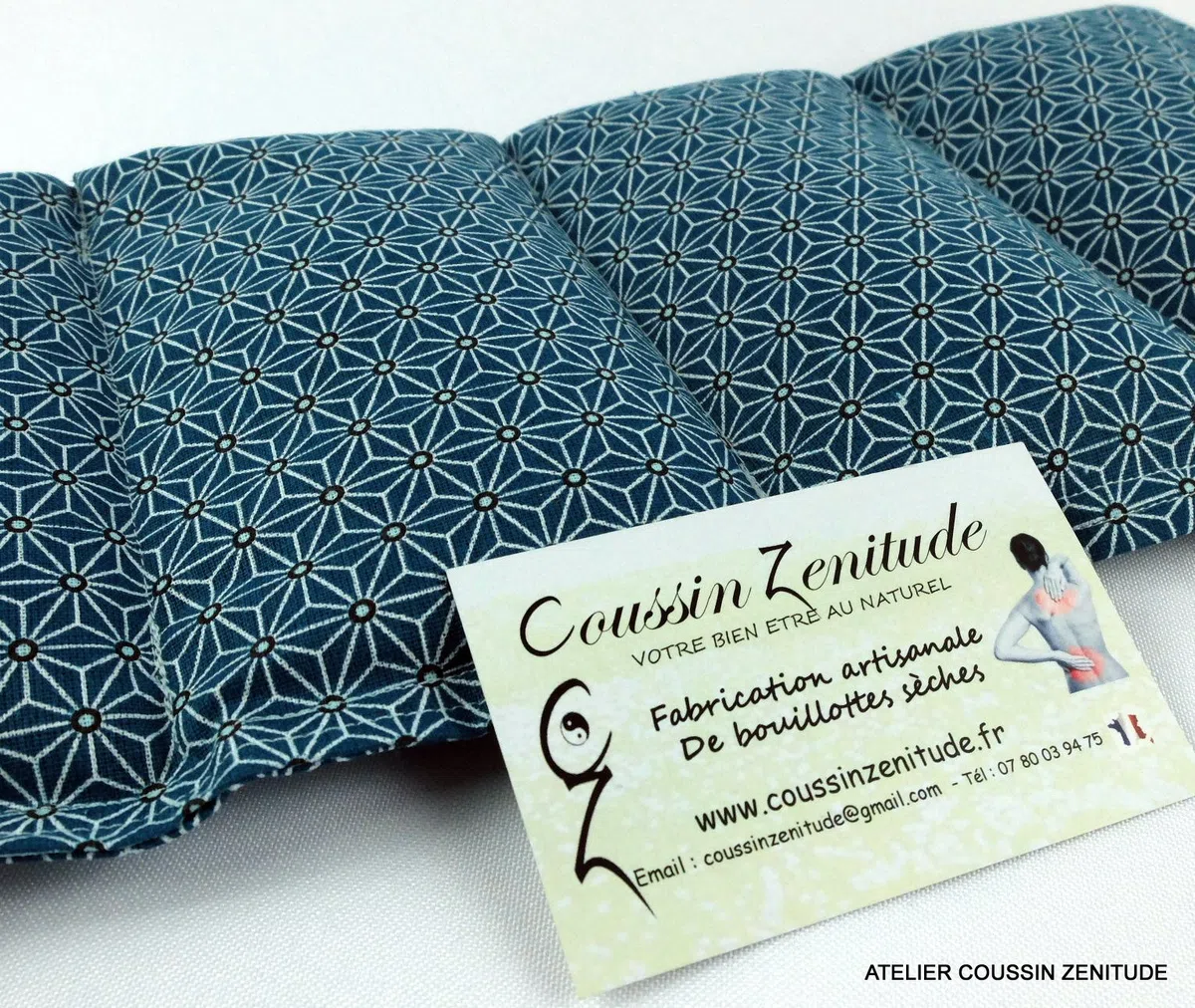 BOUILLOTTE ARTISANALE FRANCAISE 100% GRAINE DE LIN BIO - Z NAKANO B