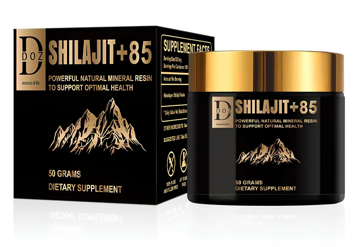 DOZ SHILAJIT 50g Qualité OR Premium | Améliorateur naturel d'énergie et de mémoire | Extrait pur de l'Himalaya | 85 minéraux et acide fulvique | Santé et renforcement immunitaire