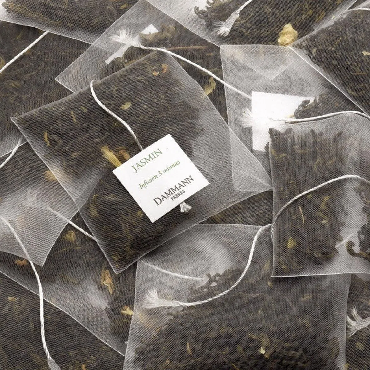 Dammann Thé Vert au Jasmin – 50 Sachets Individuels – Thé vert Aromatisé
