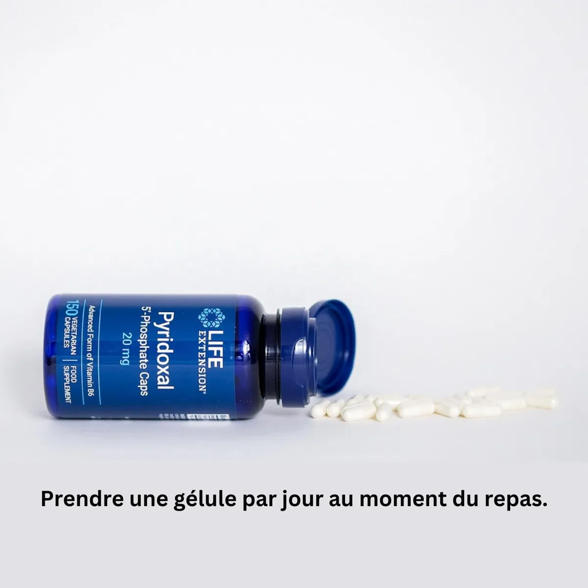 Life Extension - Pyridoxal 5'-Phosphate 20 mg, 150 Gélules Végétariennes – Soutient le Système Nerveux, le Métabolisme Énergétique, le Métabolisme du Glycogène et la Santé Cardiaque