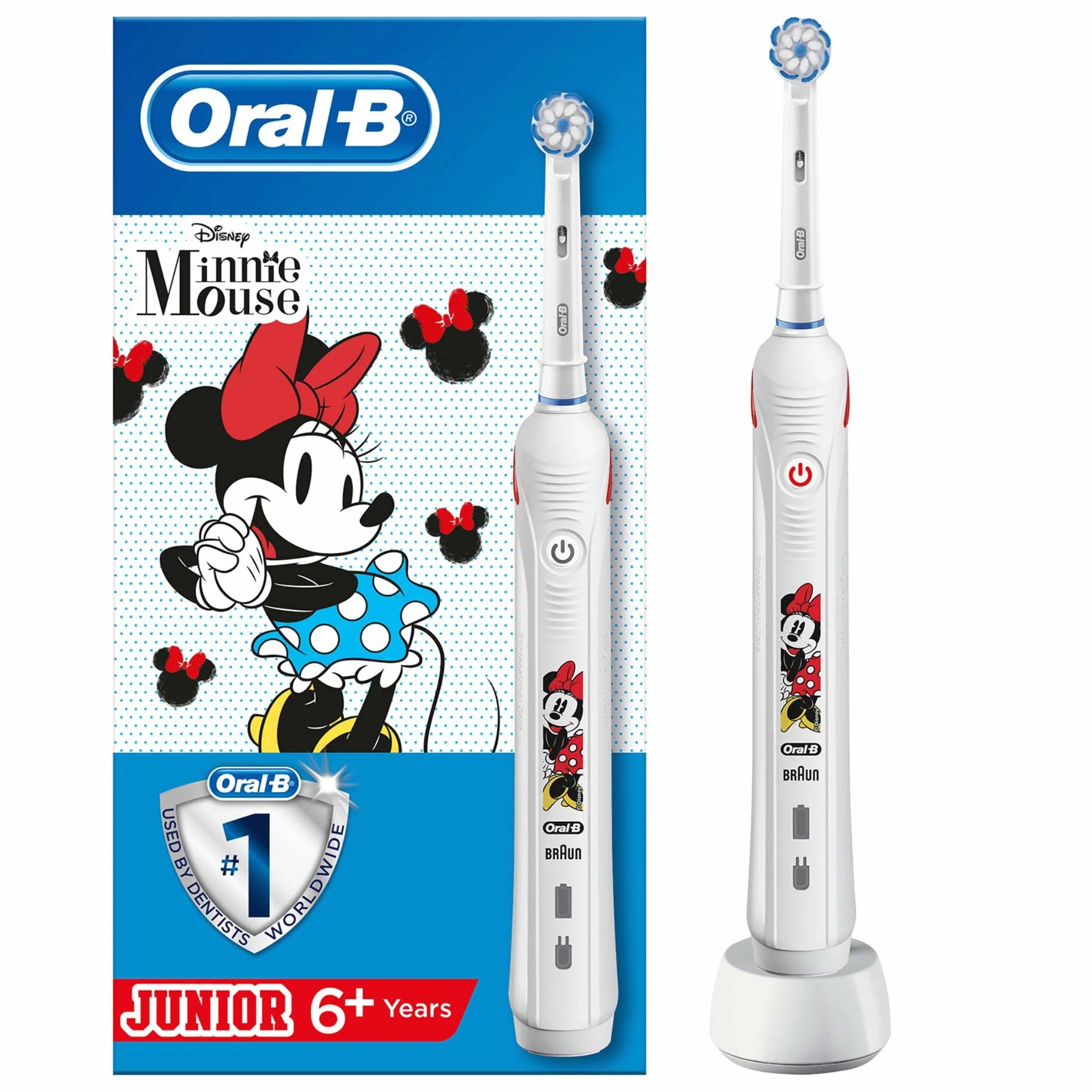 Oral-B - 80324587 - Junior Brosse À Dents Électrique Par Braun, Minnie -