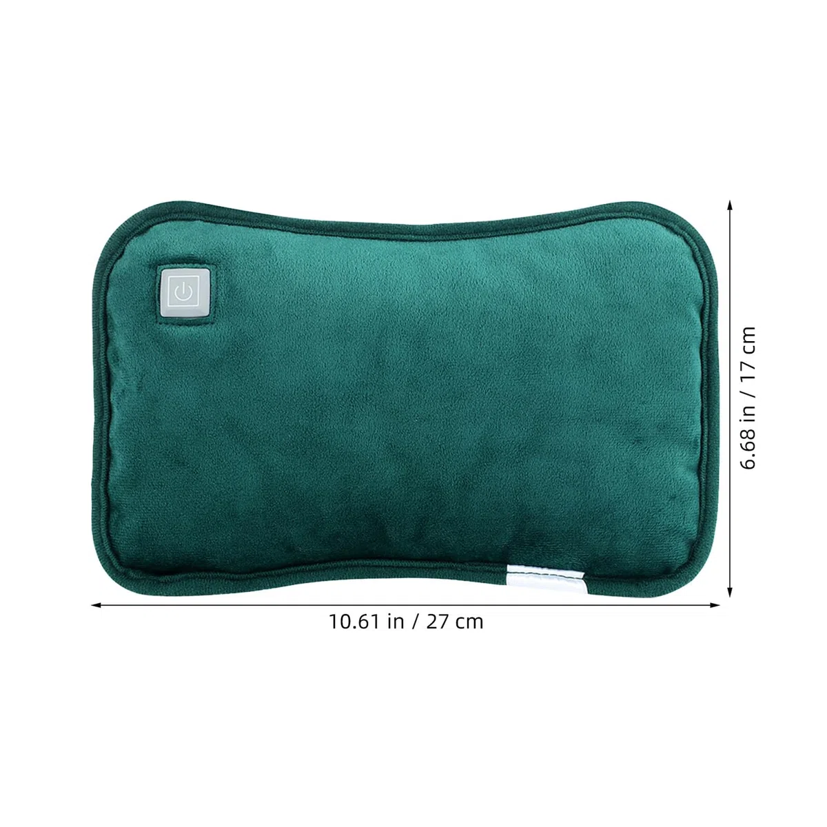 Alipis Bouillotte Électrique USB Rechargeable sans Eau Chauffe-Mains Portable Respirant Niveaux de Température Chauffe-Ventre et Dos Housse Thermique et Confortable Vert