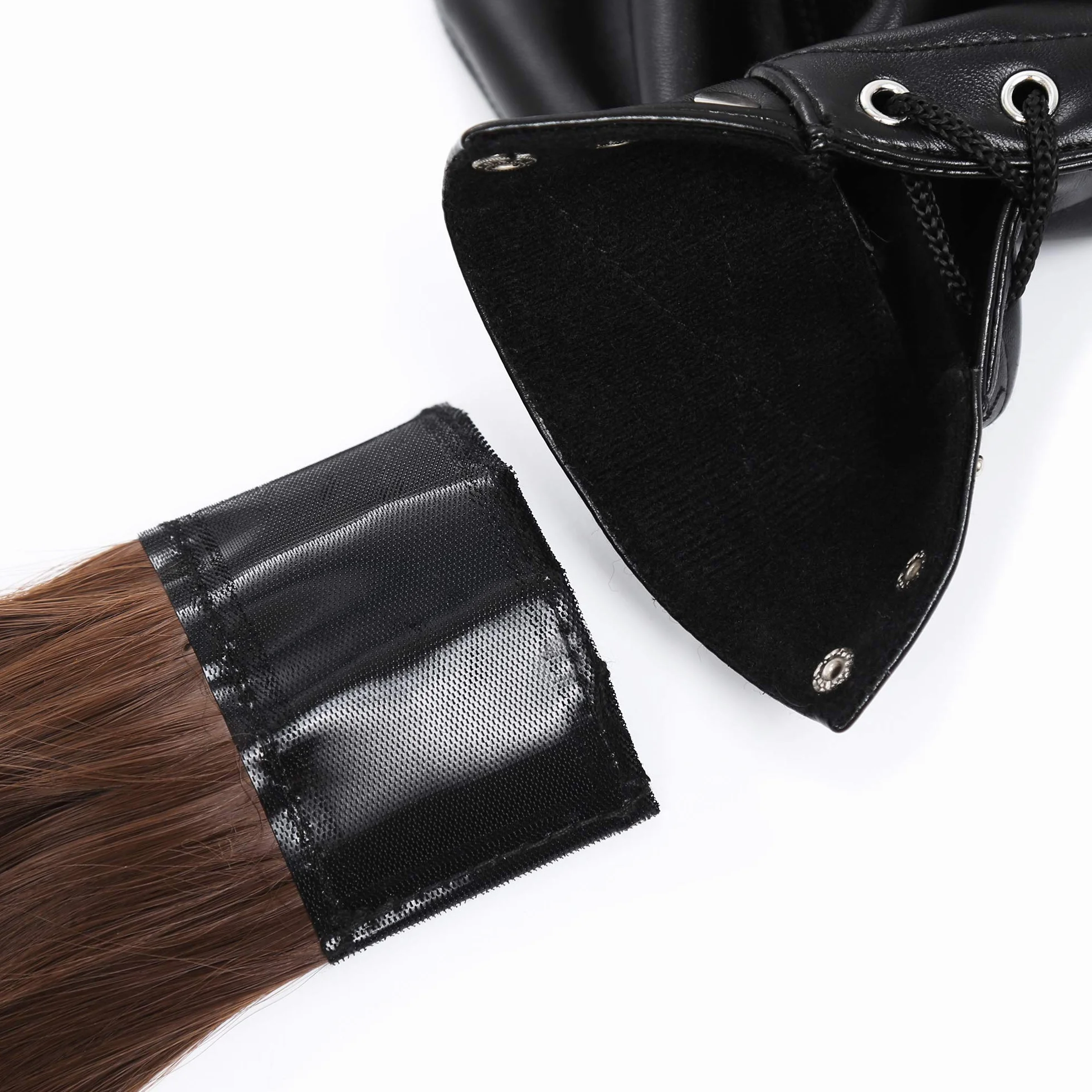 SXOVO Cagoule BDSM Masque avec Perruque Accessoires de Jeu Sexy SM pour Cosplay Esclave et Maître Fétiche Retenue et Bondage Sex Toýs pour Femme Homme Couple (für BDSM königin)