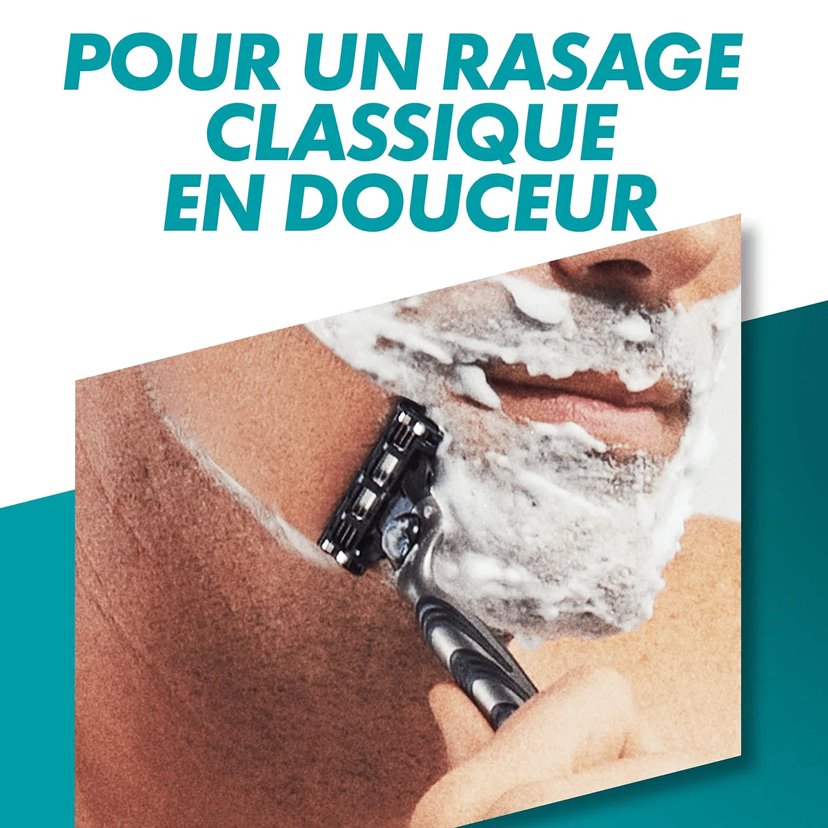 Gillette Mach3 Recharges De Lames De Rasoir pour Homme, À 3 Lames, 8 Recharges, Plus Résistantes Que L’Acier