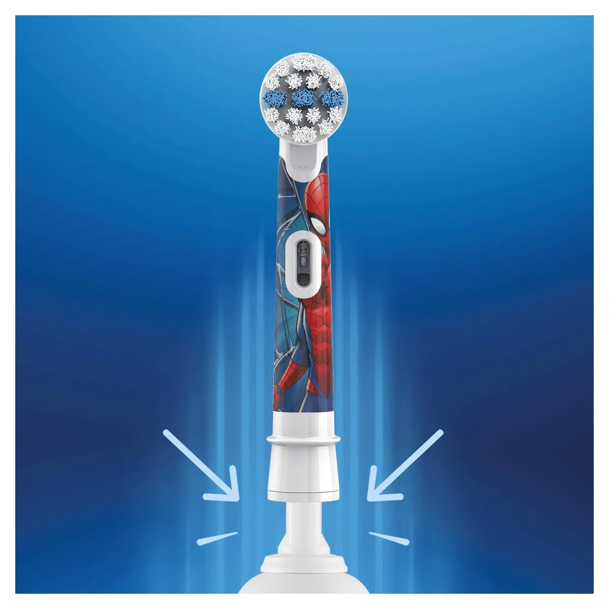 Oral-B Kids Lot de 4 têtes de rechange pour brosse à dents électrique avec personnages Marvel Spider-Man, spécialement conçues pour les enfants à partir de 3 ans