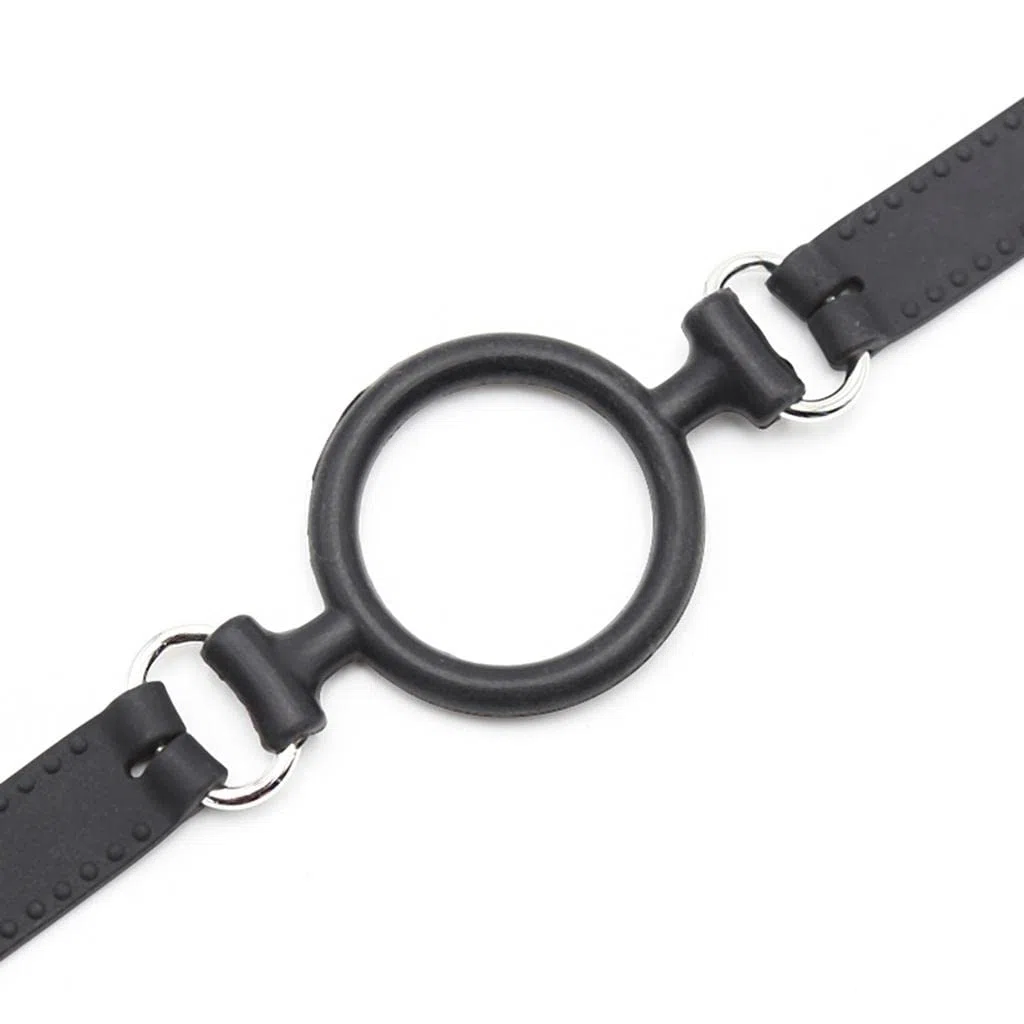 Bâillon En Forme de O, Bâillon Boule pour Adulte, Harnais de Tête avec Sangle Ajustable pour, Jeux de Rôle, Chambre à Coucher, Couples