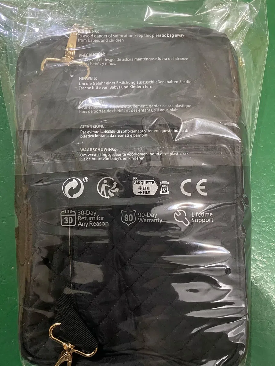 Damero Sac de Travail pour Infirmier(ère) avec Multiples Poches, Noir | Sac Fourre-tout avec Compartiment Rembourré pour Ordinateur Portable, Sac de Rangement Grande Capacité