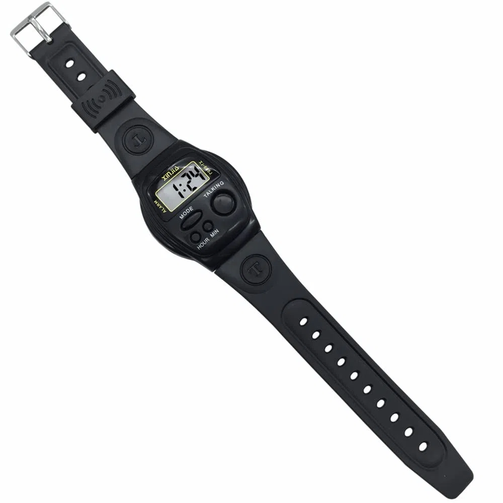 VISIONU Nergo Montre parlante espagnole pour les aveugles, les enfants et les personnes âgées, Sports électroniques Parler Montres Gatget Cadeau 665SP-FR, bande