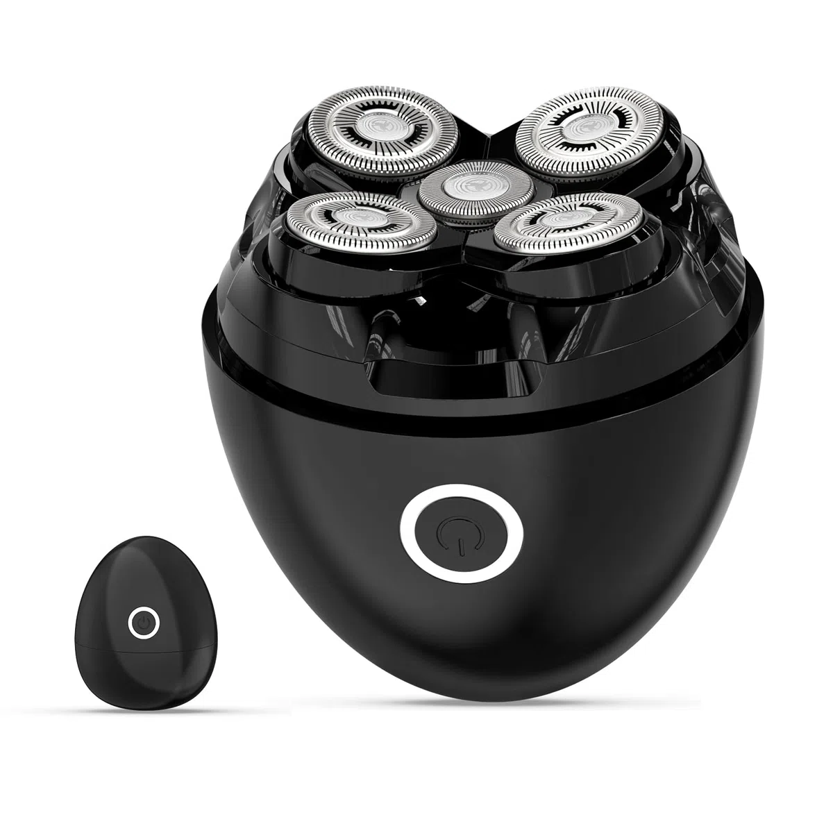 Rasoir Tete Chauve Homme, 5D Tête Magnétique Rasoir Electriques Hommes Étanche IPX7 Wet & Dry tondeuse crane chauve 120 mins d'autonomie tondeuse cheveux hommes Chargement USB-C