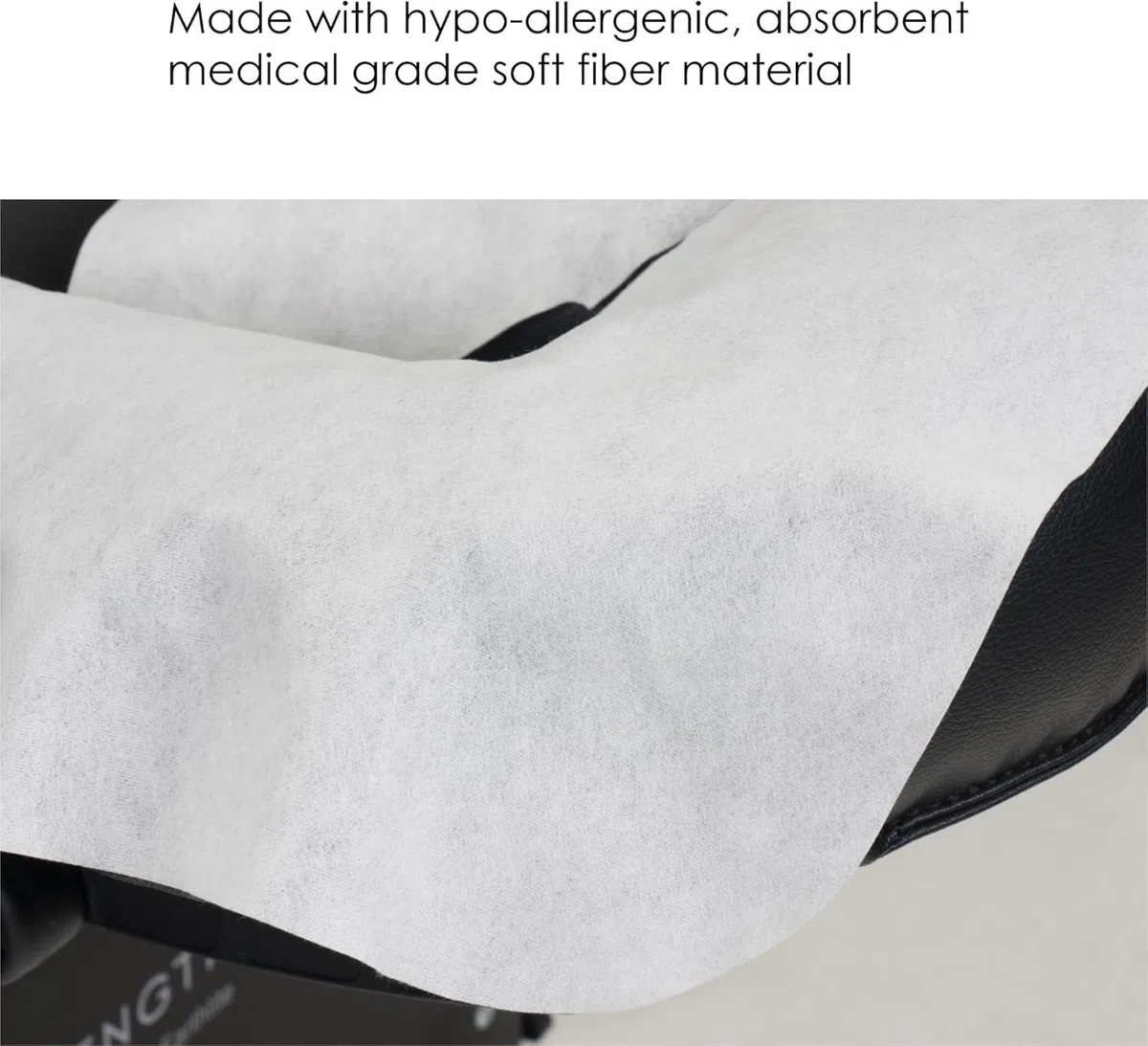 EARTHLITE Protège-têtière en papier jetable – Qualité médicale, ultradoux, luxueux, ne colle pas (100 unités)