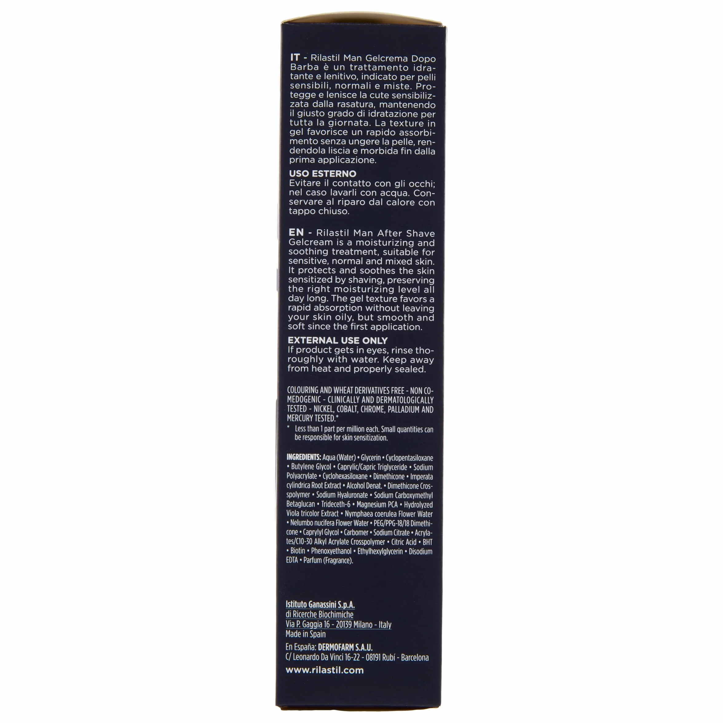 man gel après-rasage riequilibrante lenitivo 75 ml