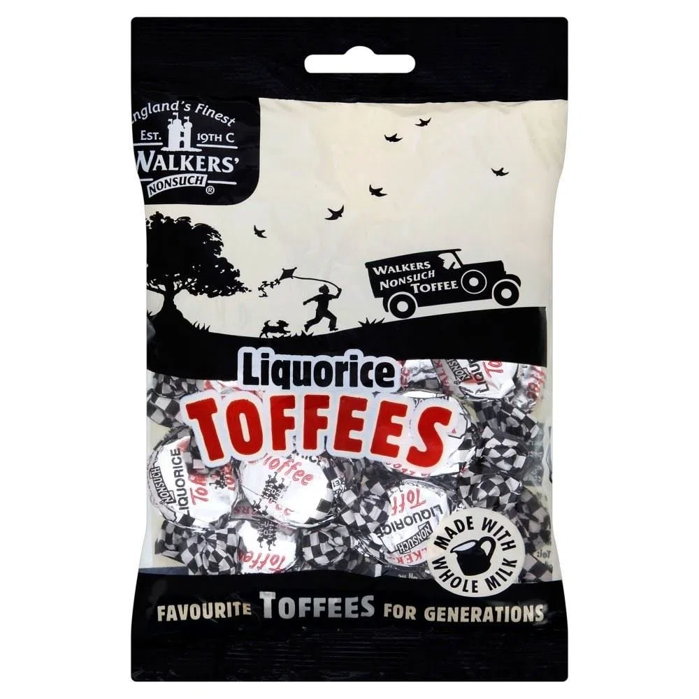 Walkers Nonsuch Réglisse Toffees (150g) - Paquet de 6