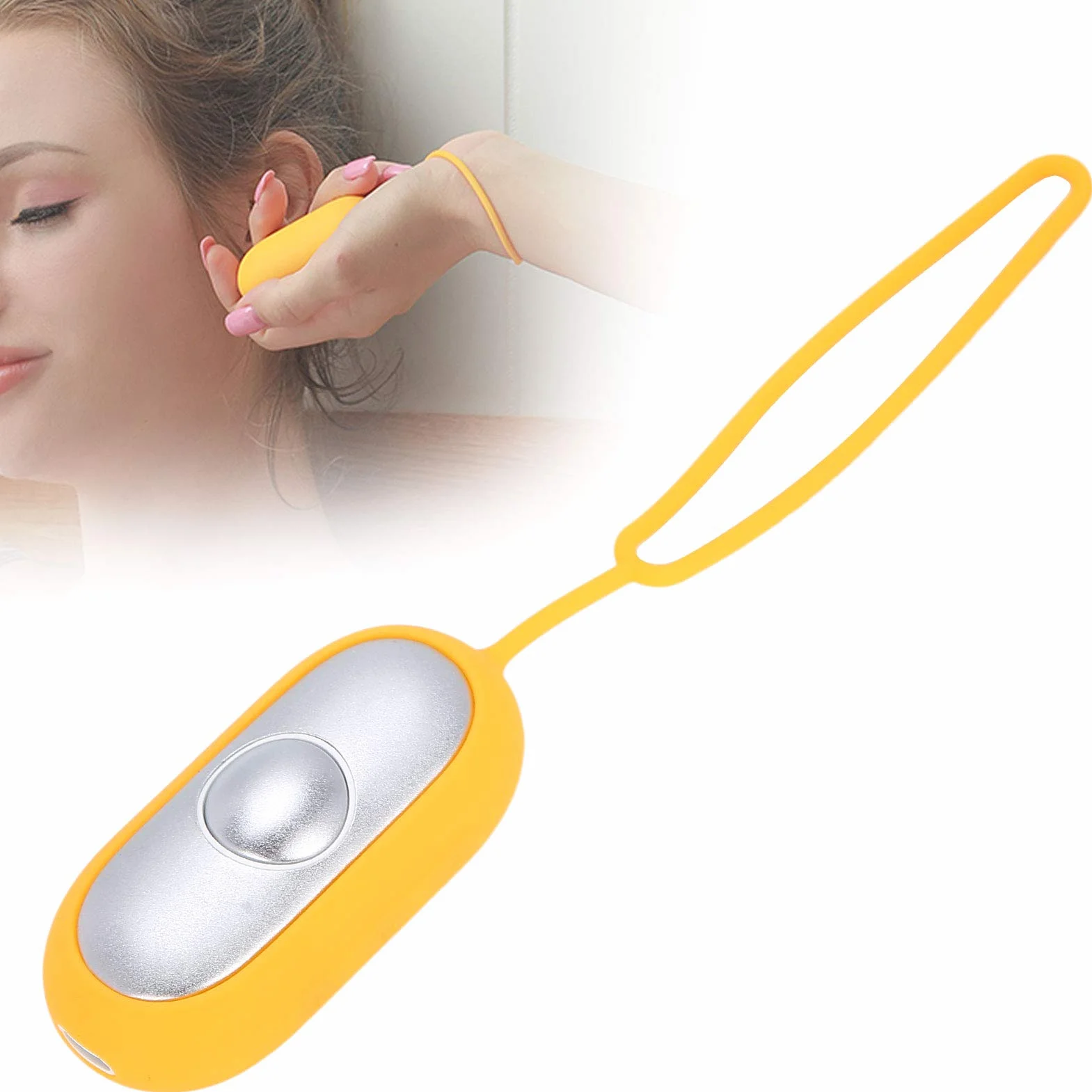 Aide au Sommeil Adulte Appareil, USB Charge Appareil pour Dormir Adulte Aide au Sommeil Adultes Appareils à Pile, Durée 20 Heures, Aides Au Sommeil à Micro Courant Pour L'insomnie L'anxiété (Jaune)