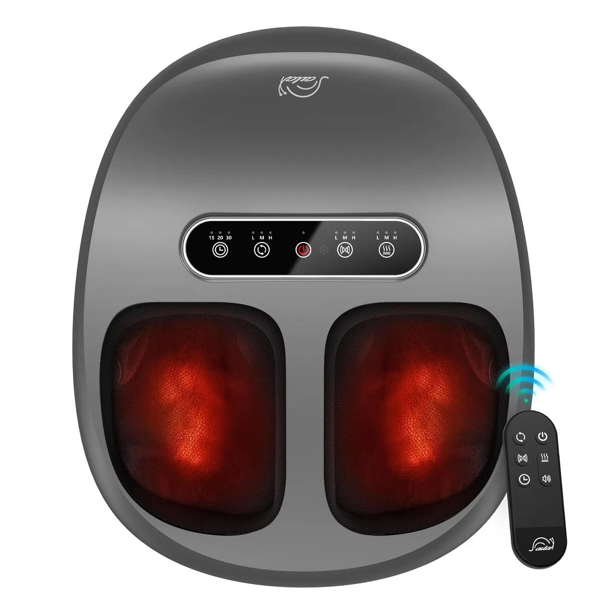 Snailax Shiatsu Appareil de massage électrique pour les pieds, masseur de pieds avec chaleur pétrissage en profondeur rouleaux compression pour la fasciite plantaire, cadeaux, pointure 48