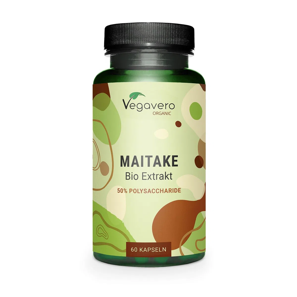 Maitake BIO Vegavero® | Dosage Élevé : 7500 mg | Extrait Standardisé à 50% de Polysaccharides | Antioxydant Naturel + Anti Stress | Sans Additifs | 60 Gélules | VEGAN