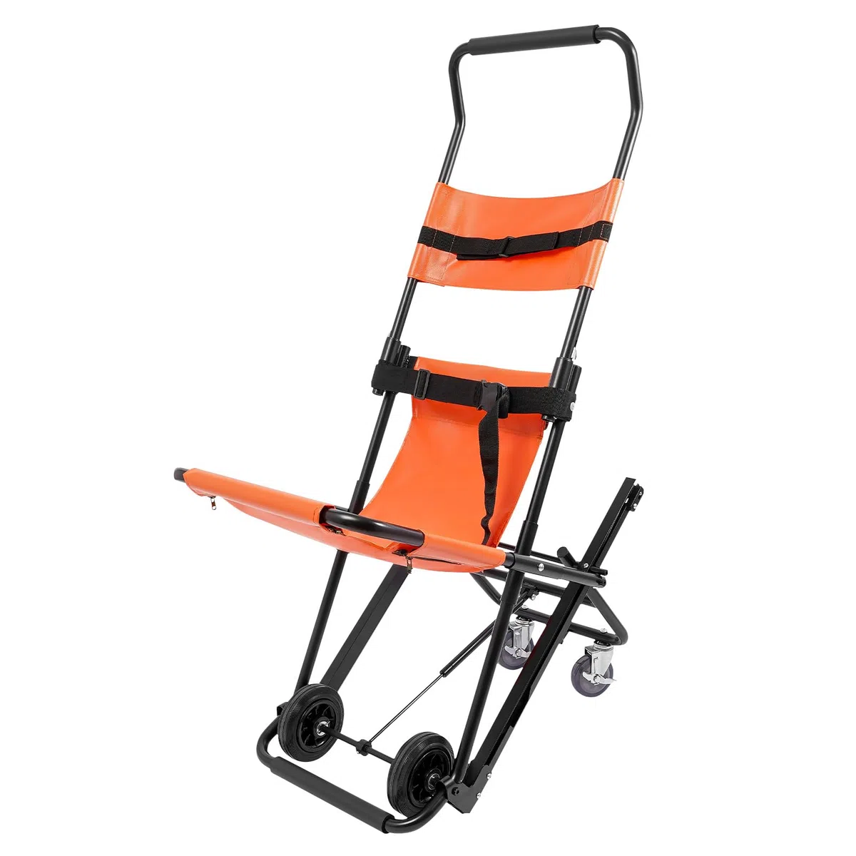 Chaise d'escalier pliable - Fauteuil roulant - Charge maximale : 159 kg - Avec 4 roues et ceintures de sécurité - Pour personnes âgées, transfert quotidien, hôpitaux
