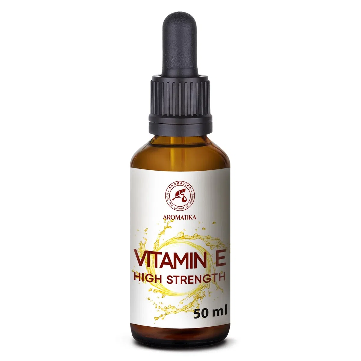 Gouttes de Vitamine E Concentrées 50ml - Naturel - Pure Haute Résistance pour les soins de la Peau - pour Visage - Lèvres - Beauté - Base Cosmétique