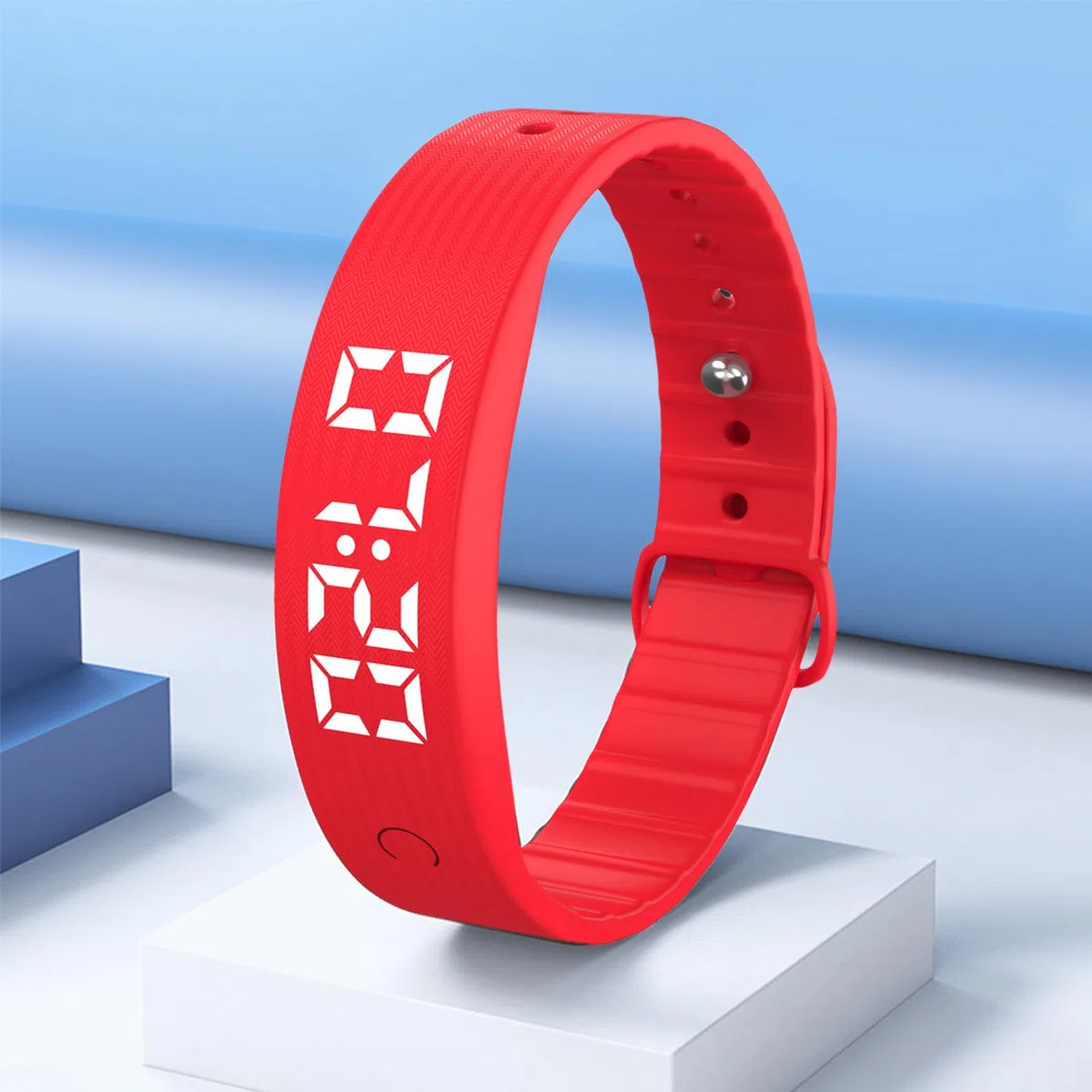 2. Bracelet d'alarme vibrant, bracelet silencieux, rechargeable par USB, avec 8 alertes personnalisées, fonction d'alarme discrète pour adultes, étudiants, voyage, maison, horloge, 24 cm