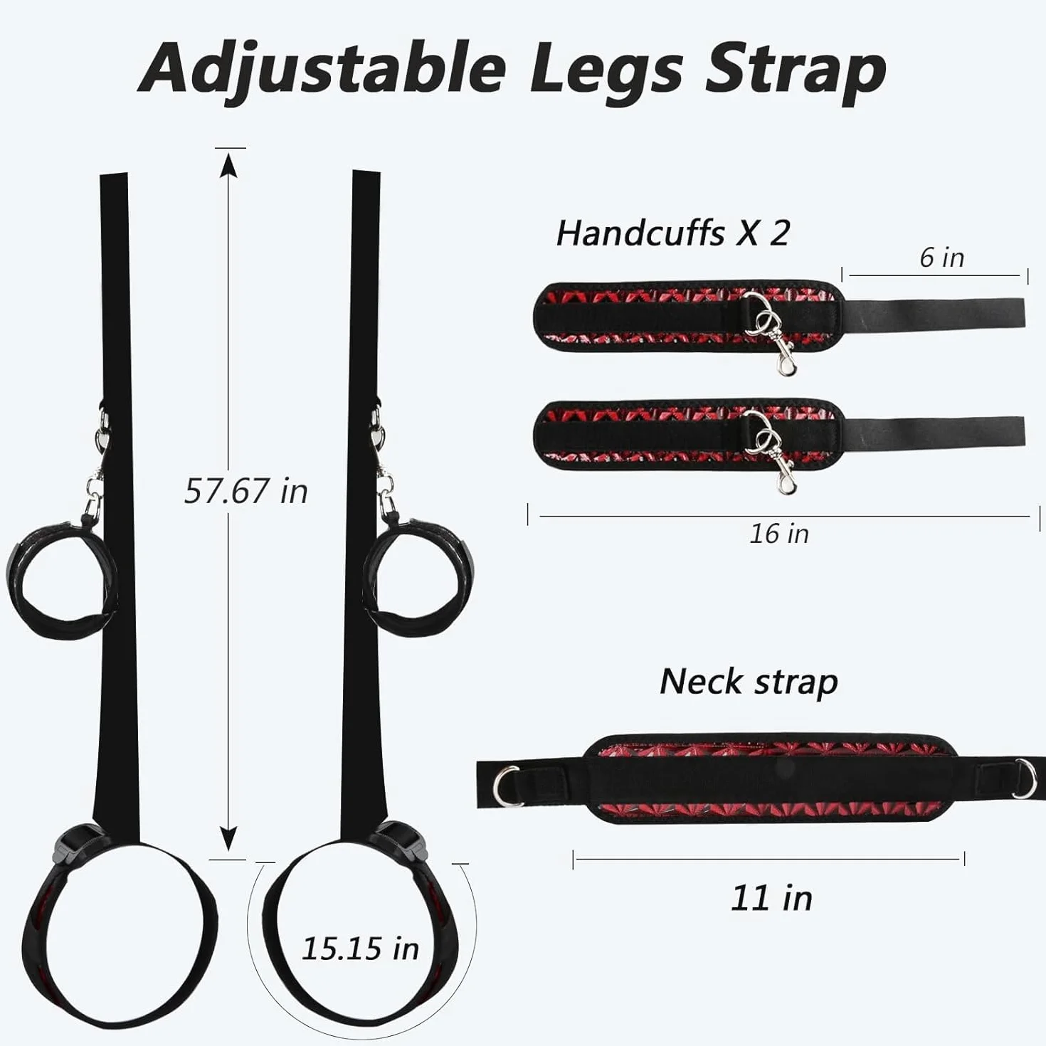 Sex Toys Position Coussin avec Sex Bondage Strap en cuir, Sex Ramp Meuble pour Couple soutien position profonde, Sex Harness Cuisses Restraint Attaches Sling réglables pour femmes hommes (Bleu)