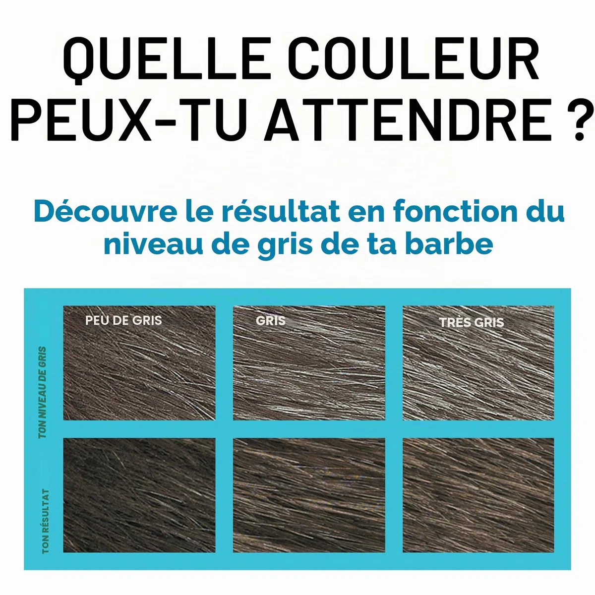 Just For Men Barbe & Moustache, Teinture pour barbe homme, sans ammoniaque, élimine les poils gris, avec peigne applicateur, couleur marron foncé, M45 (3 Pack)