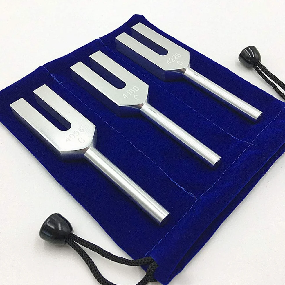 Ensemble de 3 diapasons d'ange, Instrument de Musique de guérison sonore Merveilleux 4096 Hz