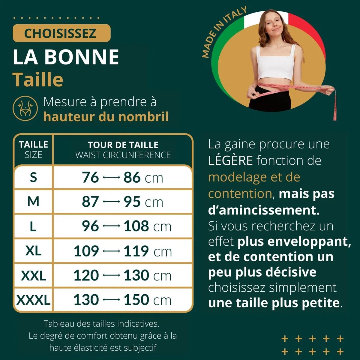 Easy8 – S Ceinture Lombaire Homme Femme en Laine, Ceinture Abdominale Homme Femme, Gaine, Mal de Dos, Elastique, Ventrale, Thermique, Pancera