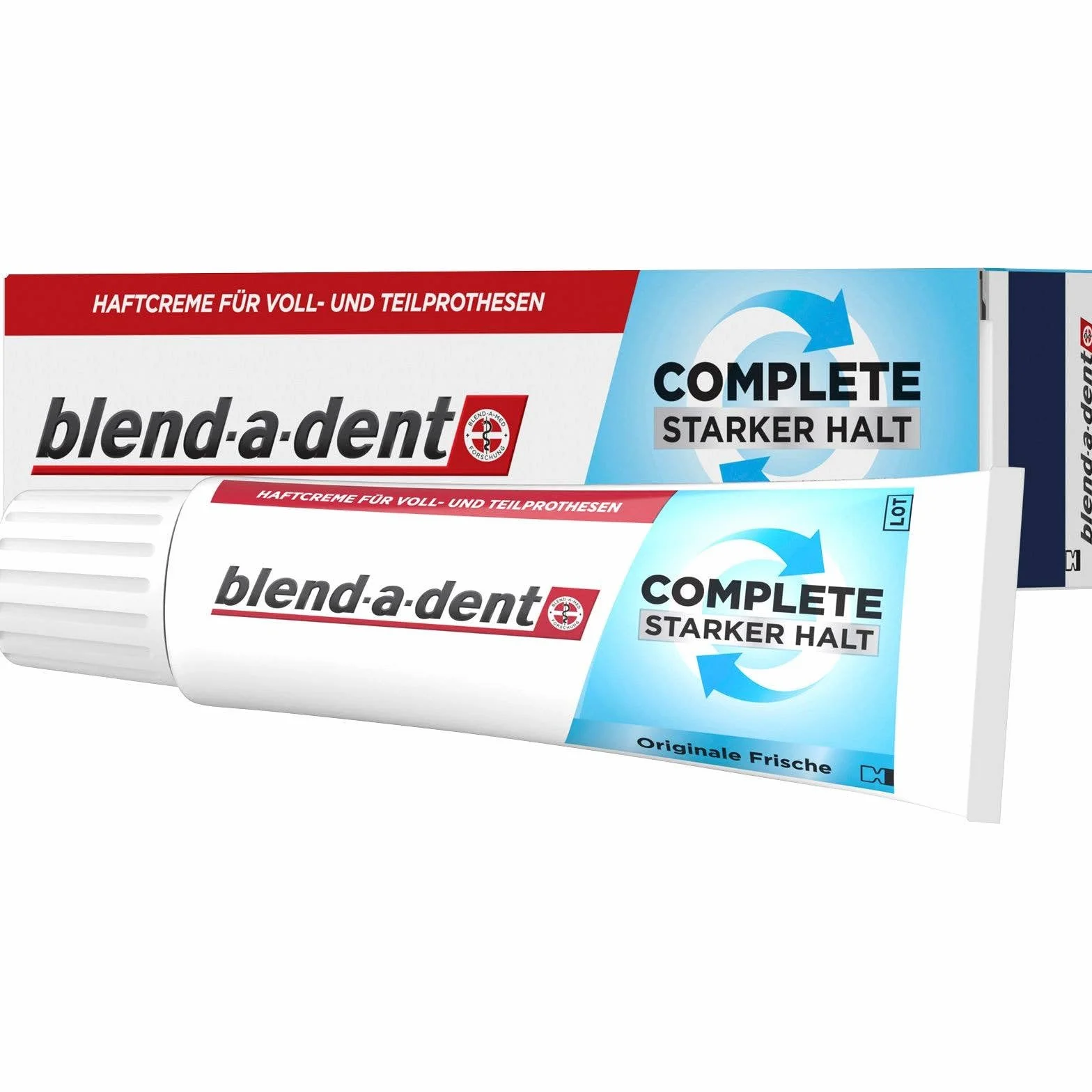 Blend-a-dent Lot de 4 tubes de crème adhésive extra forte 47 g