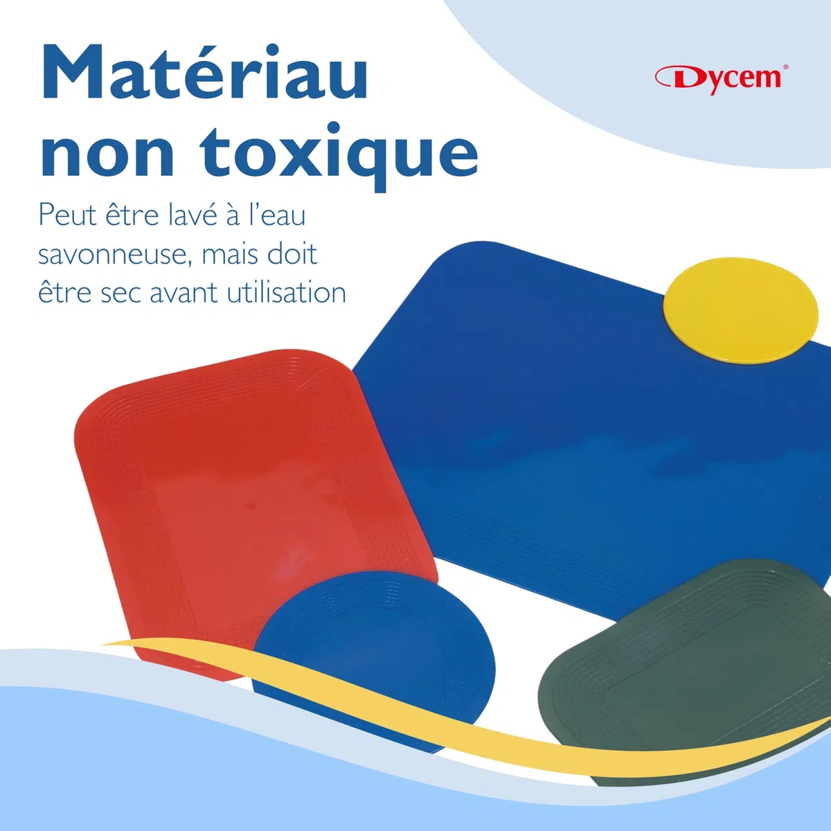 Dycem 190 mm Anti-glisse Argent é paisseur 3 mm