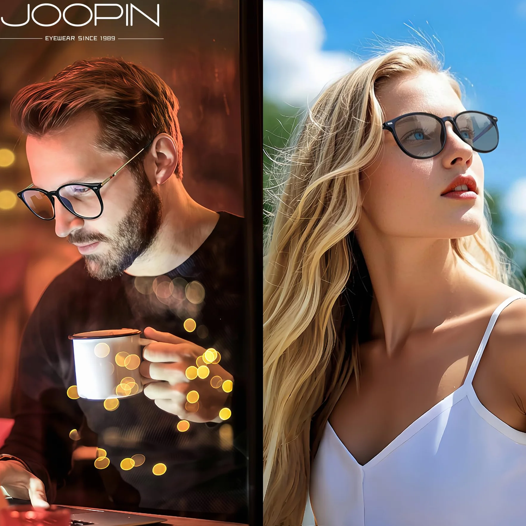 Joopin Lunettes anti Lumière Bleue pour Femme Protection Écran Anti-Fatigue pour Gaming et Ordinateur avec Filtre UV400