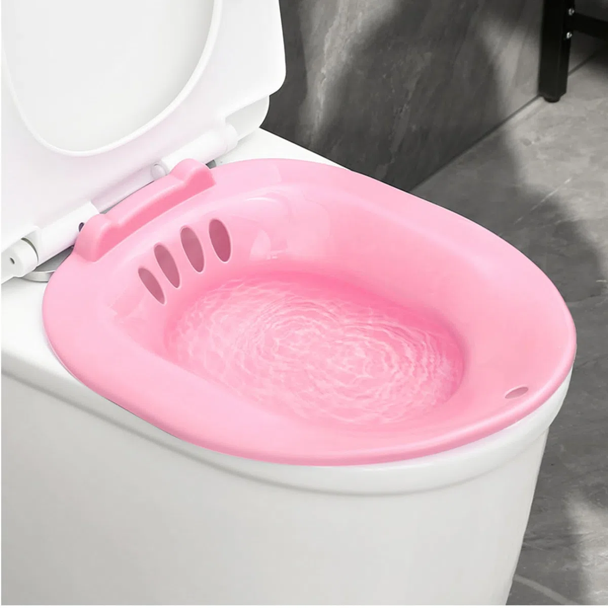 Gcroet 1pc Sitz Bath Portable Bidet Toilet Sage de Toilette Bidet Portable pour Les Toilettes Bidet L'attachement s'adapte aux Toilettes universelles pour Les blessures Post-Partum, Les hémorroïde