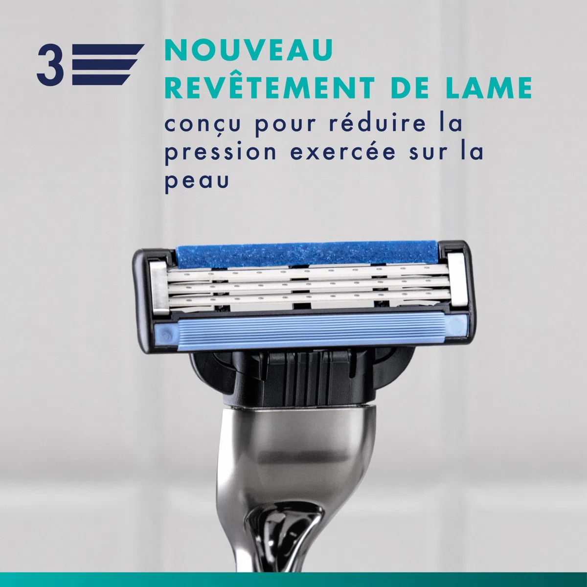 Gillette Mach3 Recharges De Lames De Rasoir pour Homme, Rasoirs À 3 Lames 15 Recharges De Lames, Lames Plus Résistantes Que L’Acier