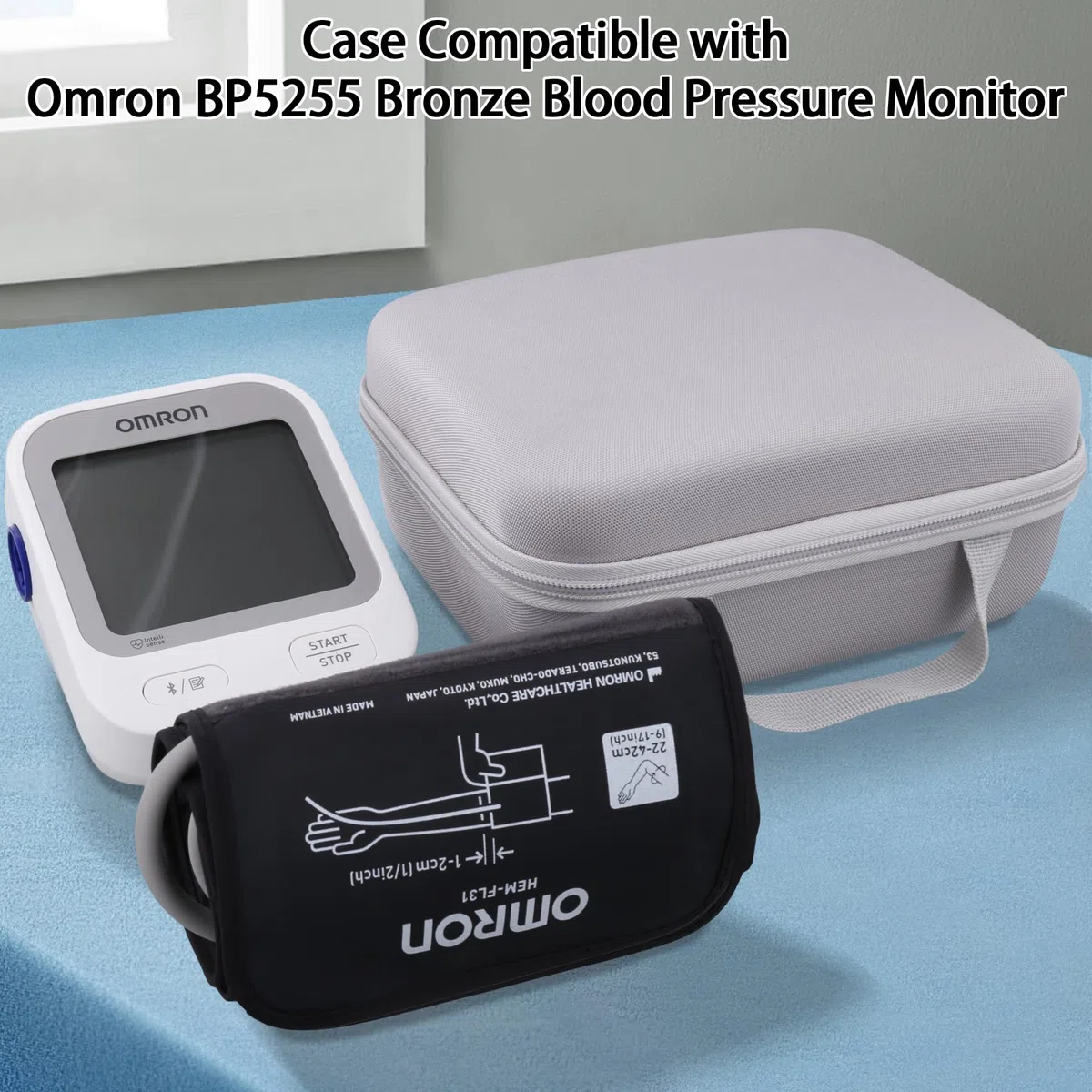 co2CREA Dur Étui de Voyage Rigide Housse Cas coque pour OMRON X4 X3 X2 M4 M3 Smart moniteur de tension artérielle Bluetooth(boîte Seule,Case Only)