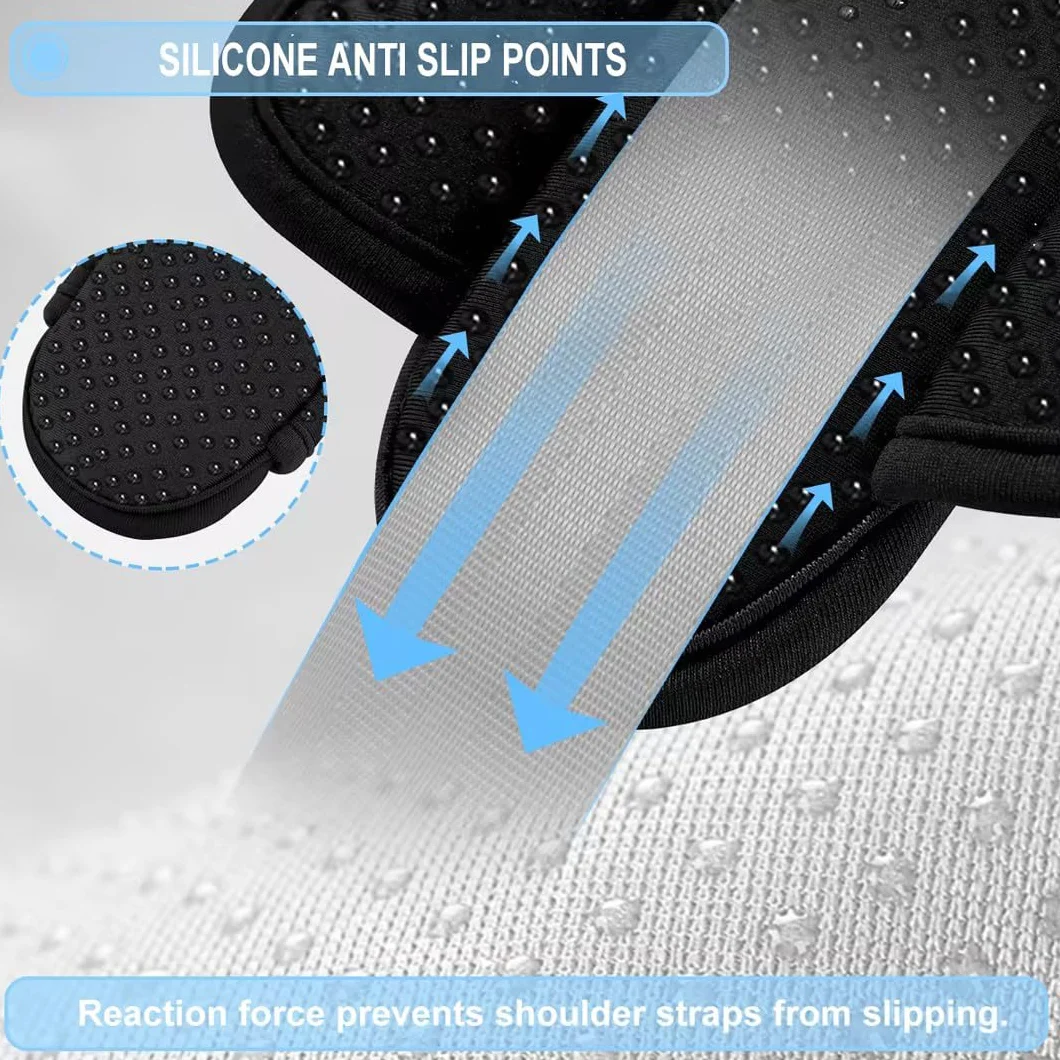 ZINZ 2-Pack Épaulière Universelle avec Coussin Ultra épais pour Sac à Bagages, Sac à Bandoulière, Long, Antidérapant et Respirant