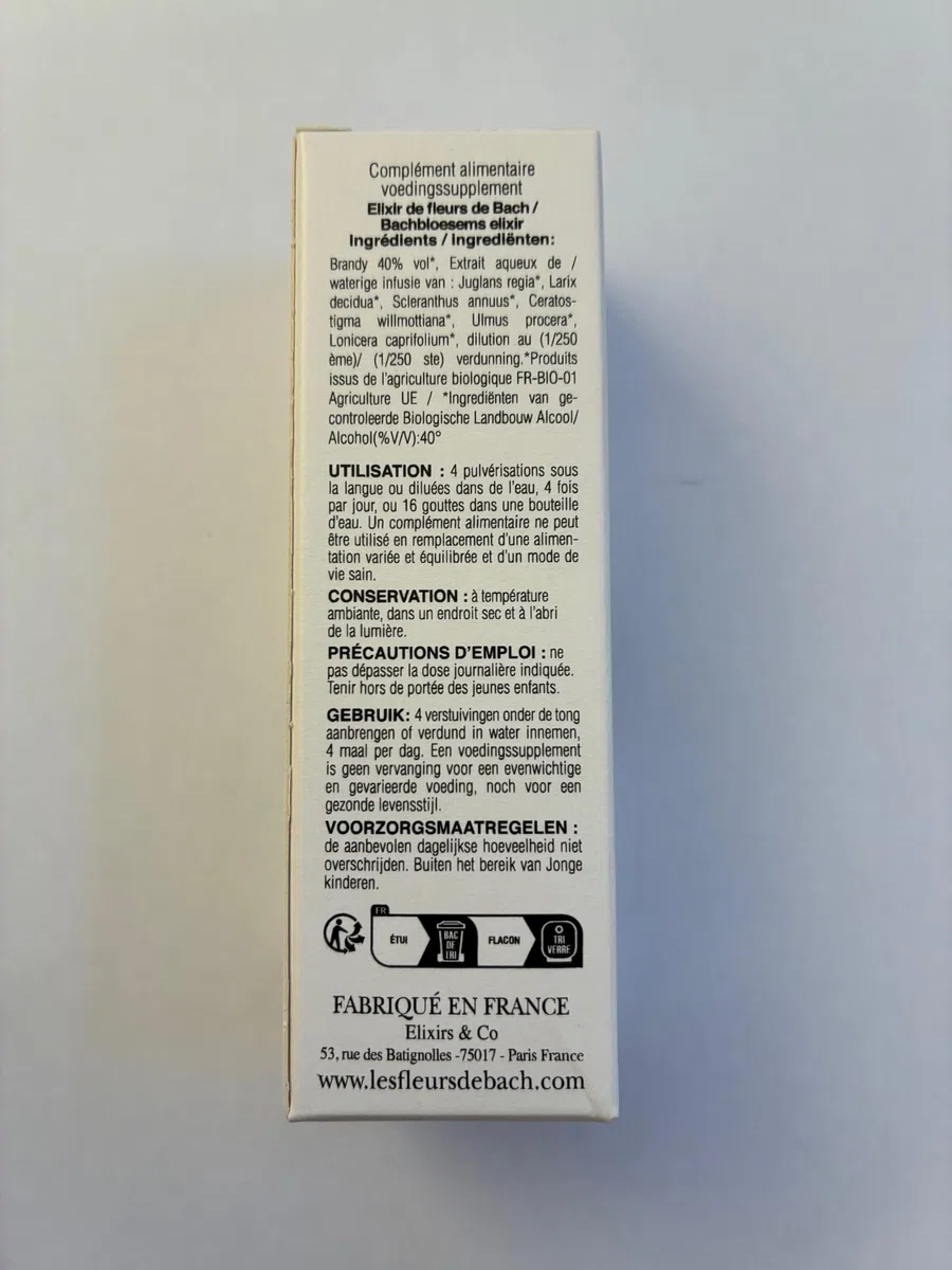 Elixir & Co Ménopause Bio Prêt à l'Emploi, Composé Unique aux Fleurs de Bach 20ml - Calme, Sommeil, Vie Intime Adulte - Compte Gouttes Fleur De Bach 100% Naturel - Fabriqué en France