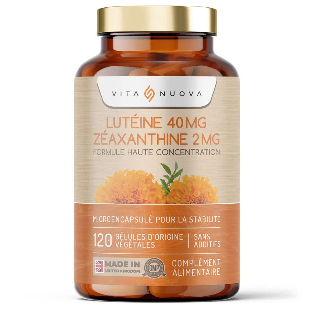 40 mg de lutéine et 2mg de zéaxantine - 120 Capsules - Fabriqué Au Royaume-uni Selon Norme - Sans Additifs (120 Capsules - Bouteille)