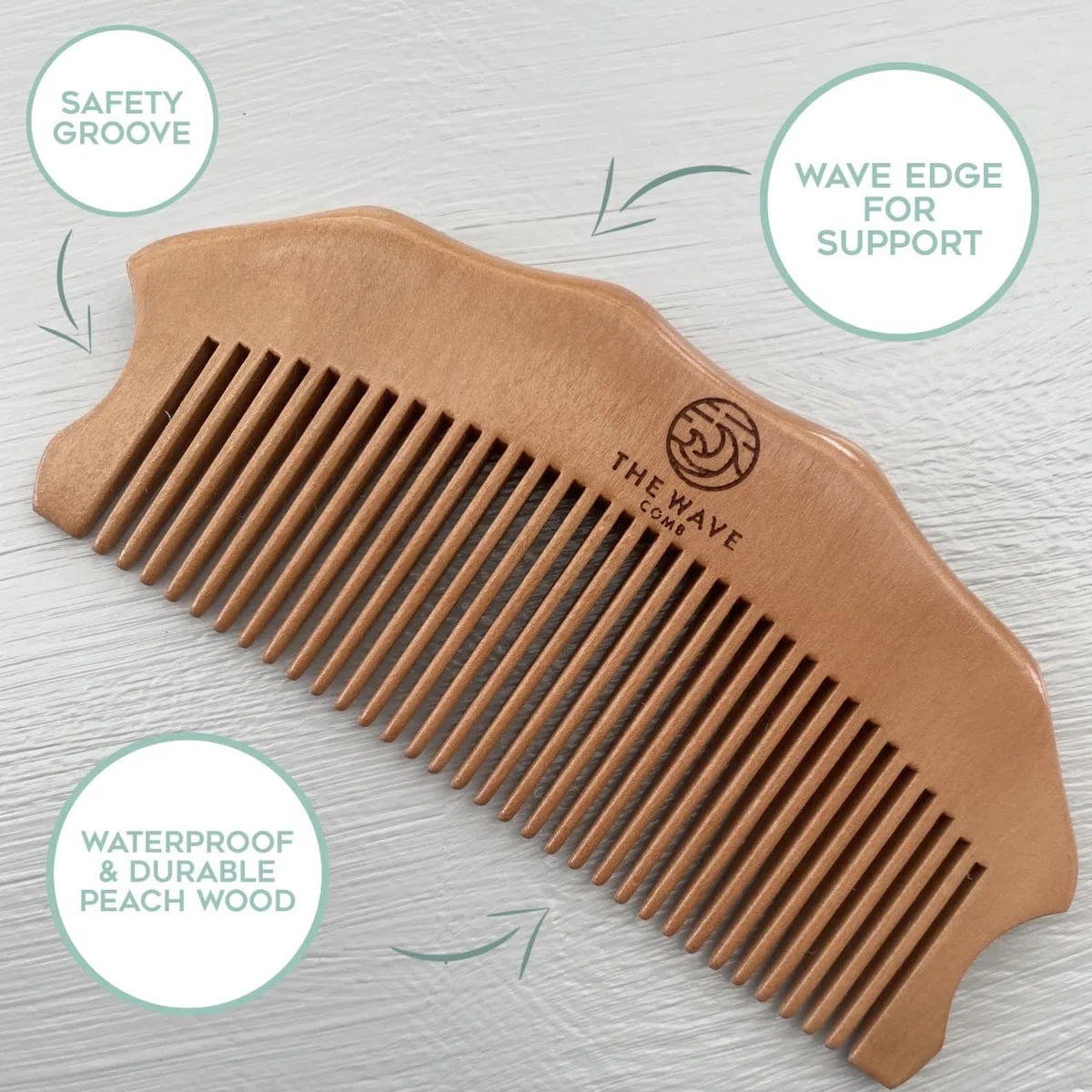 The Wave Comb Peigne d'acupression pour la gestion de la douleur et de l'anxiété
