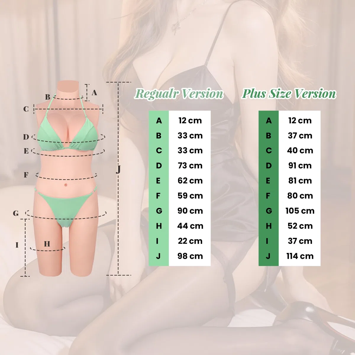 Minaky Faux Seins Silicone 5-Points Bodysuit Silicone Panty Crossdresser Leotard Slips d'homme pour Crossdresser et cosplay transgenre, (C Cup,Jaune)