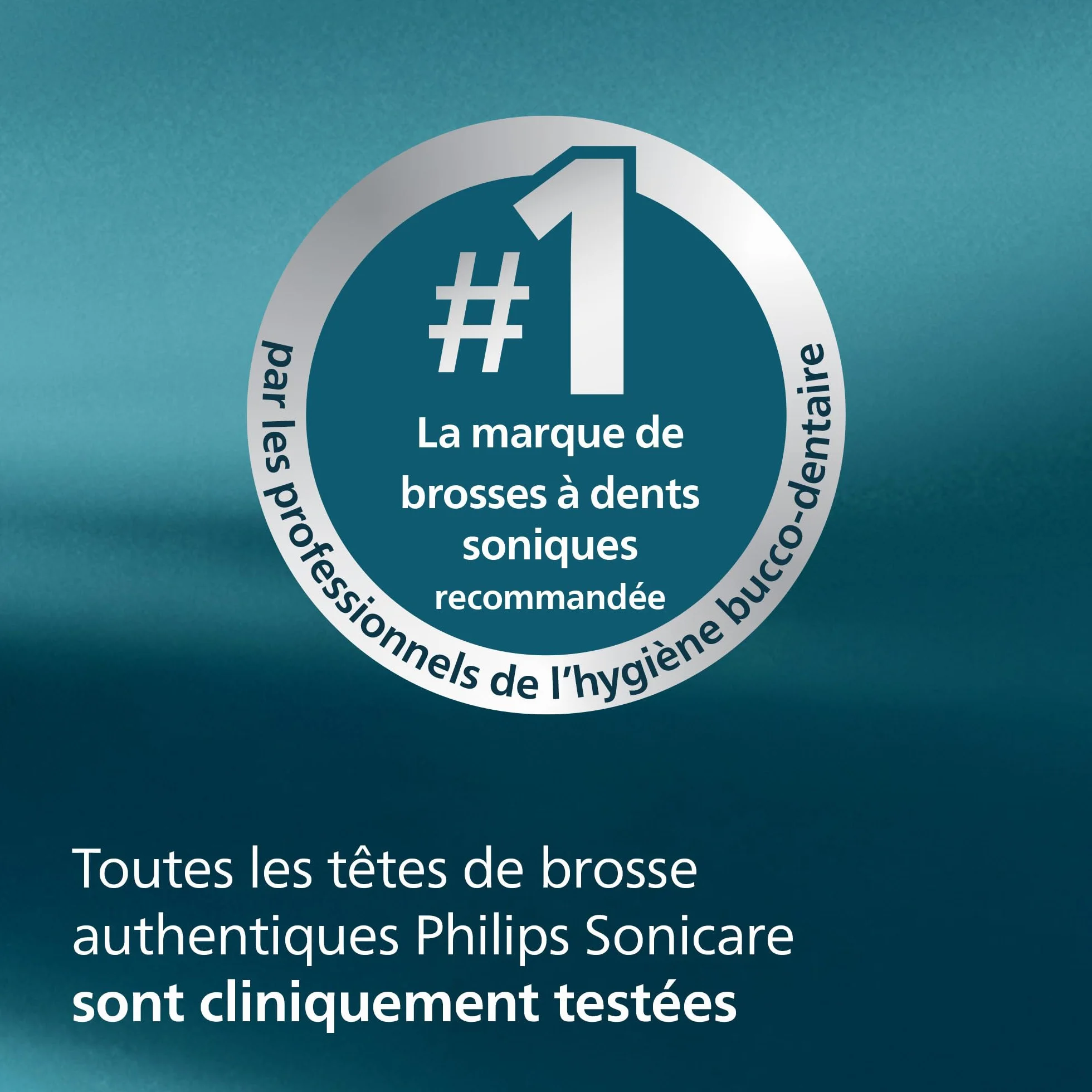 Philips Sonicare W2 Optimal White - Têtes de brosse à dents de rechange d'origine, blanc, lot de 4, HX6064/87