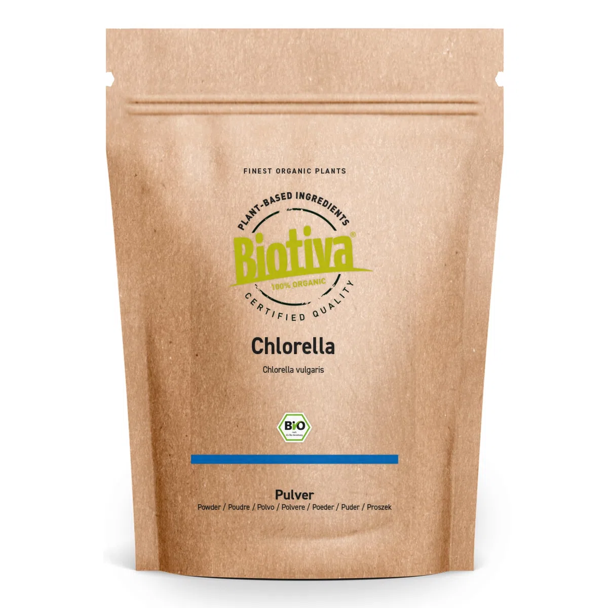 Chlorella en poudre bio 500g - Chlorella Vulgaris - Algues - Conditionné et contrôlé en Allemagne (DE-ÖKO-005)