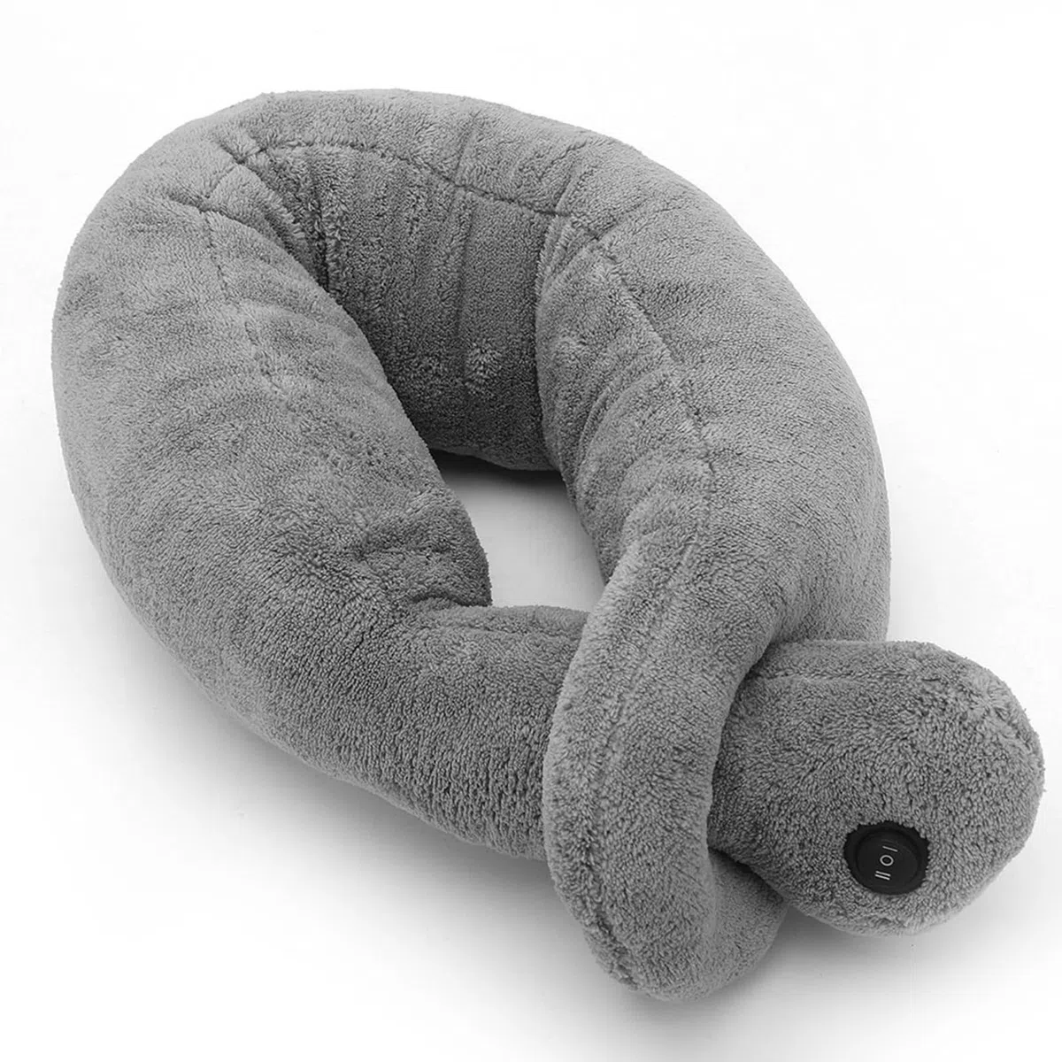 Oreillers de Massage Vibrants, Coussin de Thérapie du Cou Doux pour Soulager la Douleur, Détendre Les Muscles, Soulager Le Stress