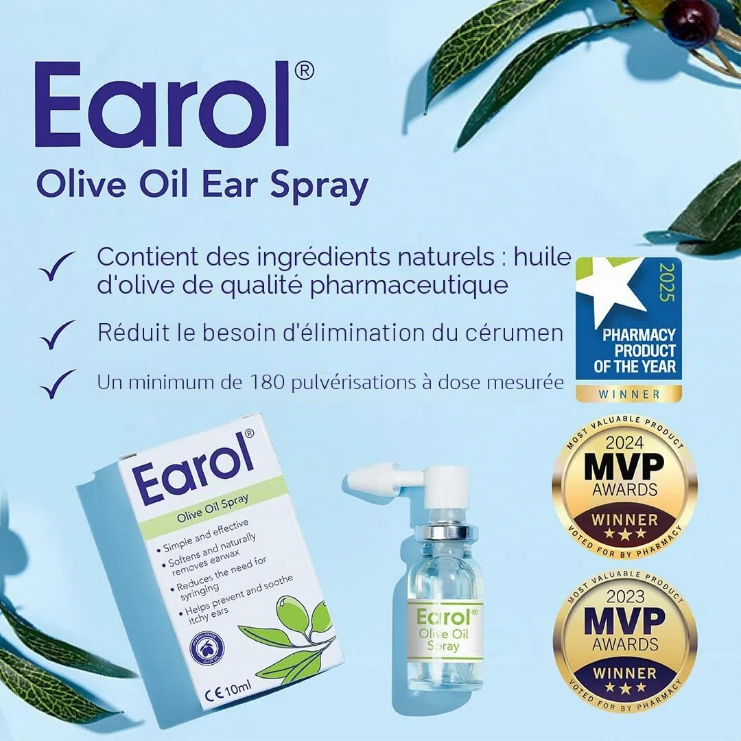 Earol Spray d'huile d'olive 10ml