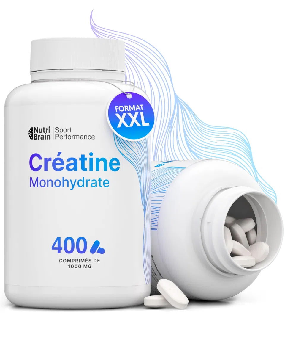 Créatine Monohydratée 3000 mg – 400 comprimés | Améliore la force, la masse musculaire, l'endurance, récupération, énergie et l'agilité mentale | Végan, Sans Gluten, Sans OGM | Pour Homme et Femme