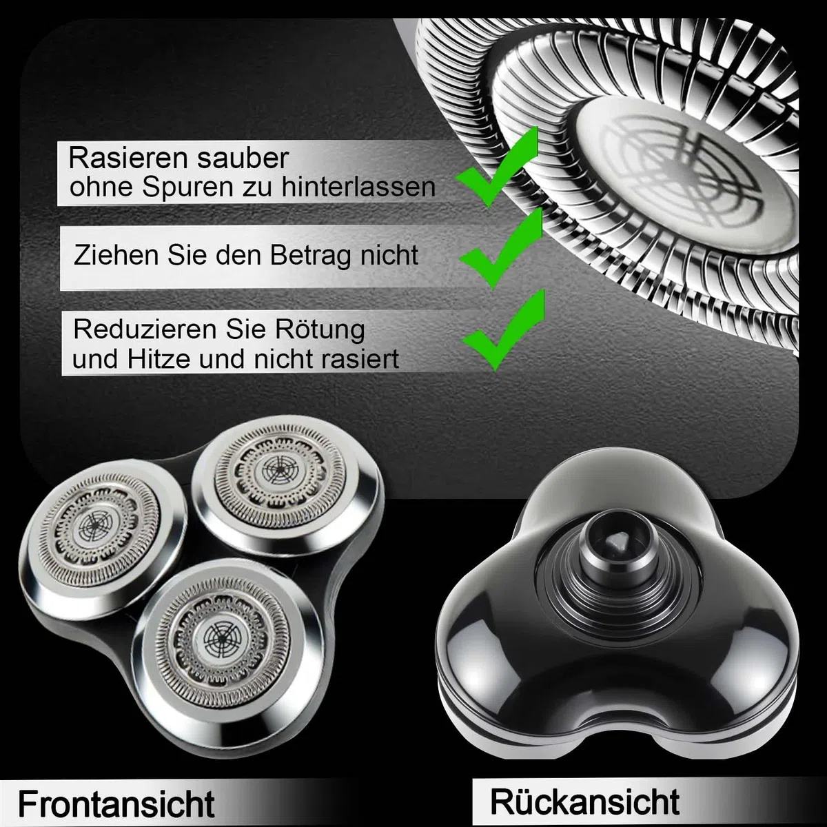Tête de rasage de remplacement complète pour série 9000, tête de rasage SH90 compatible avec S9911 S9731 S9711 S9511 S9111 S9031 S9988 (argent)