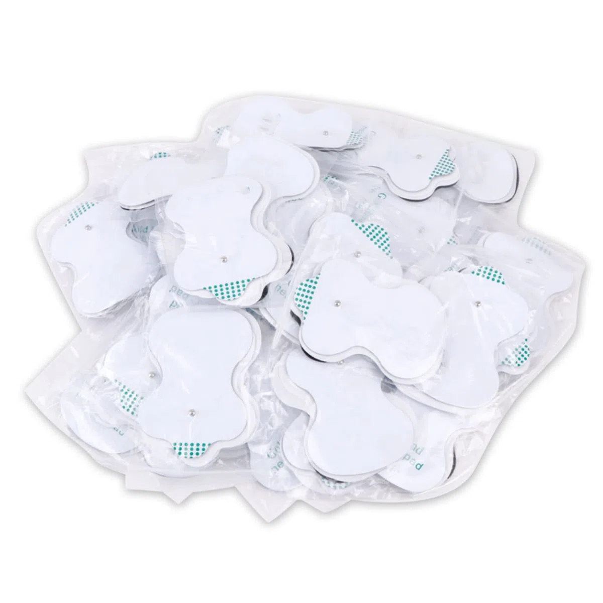 TENS Lot de 50 électrodes réutilisables, pour électrodes thérapeutiques, pour instrument de massage, physiothérapie, masseur corporel